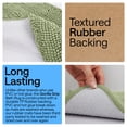 thumbnail image 4 of GORILLA GRIP Bathroom Rug and Toilet Base Floor Rugs Set, Quick Dry Plush Chenille, 30x20 Carpet, Sage, 4 of 10