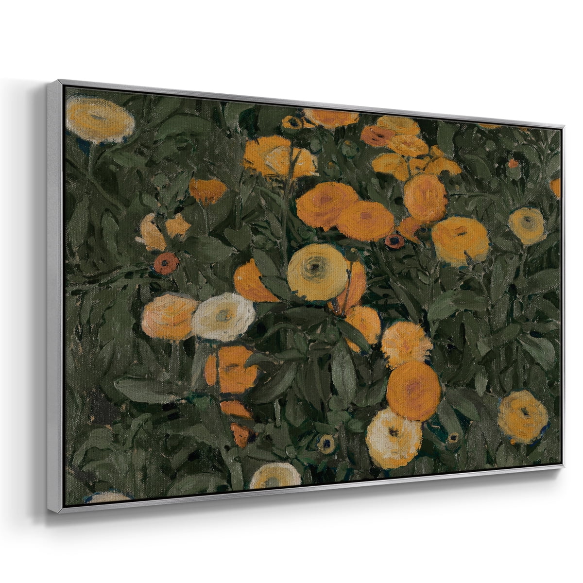 Vintage Botanical Print-LXXV By Wexford Home Framed in Silver Wood Gallery Wrapped Canvas 25 in. x 37 in.
