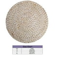 thumbnail image 2 of Boho Style Rattan Placemats Set for Party Kitchen Dining Farmhouse Table Decor Eco Friendly Natural Fiber Table Mats Decorative Home Accessory, 2 of 8