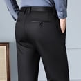 thumbnail image 4 of Otoño 2024 Pantalones casuales de negocios para hombre Pantalones de oficina elásticos rectos de corte regular clásicos Ropa de marca Negro Azul Caqui Gris, 4 of 4