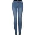 thumbnail image 1 of 2Luver, Women's, 5 Pocket Stretch Skinny Jeans, Light Denim Wash, 17, 1 of 4