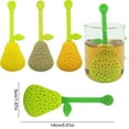 thumbnail image 2 of Fdelink Tea Infuser A,Steeper Ball,Creative Small Fresh Pear Silicone Tea Filter Tea Maker Can Filter,Tea Strainer,1X Tea Infuser, 2 of 3