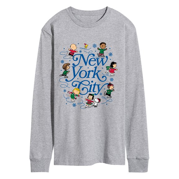 Peanuts - NYC Skate - Men's Long Sleeve Graphic T-Shirt