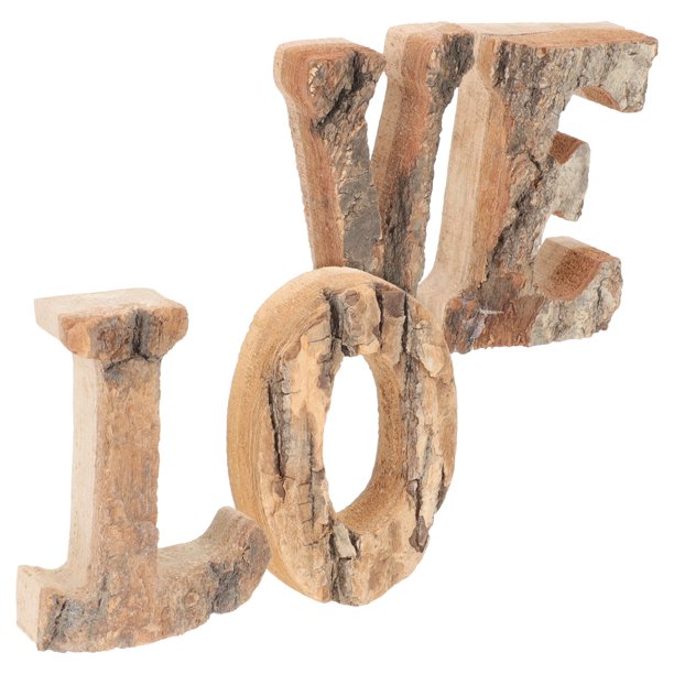 letreros de madera con letras de amor, decorativos, para San Valentín