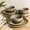 Sage Umber-Service for 4, variant on Sage Umber Ceramic Dinnerware Set Service for 6, 18 Pieces
