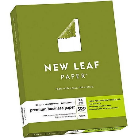 Southworth New Leaf Premium Letter Size Business Paper, 500 Sheets, White