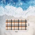 thumbnail image 2 of Beach Towel Orange Buffalo Plaid Bath Pool Towels Black Check Stripe Absorbent Beach Towel Soft Large Quick Dry Lightweight Camping Travel Sports Yoga Gym Swim Towels for Adult 35x70 Inch, 2 of 9