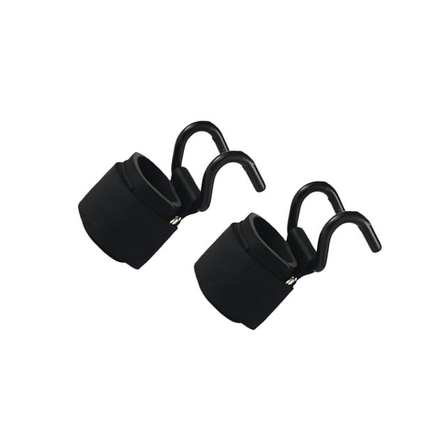 ziyahi 2 Pcs Crochets de Musculation Portables pour Musculation Noire 38x7cm