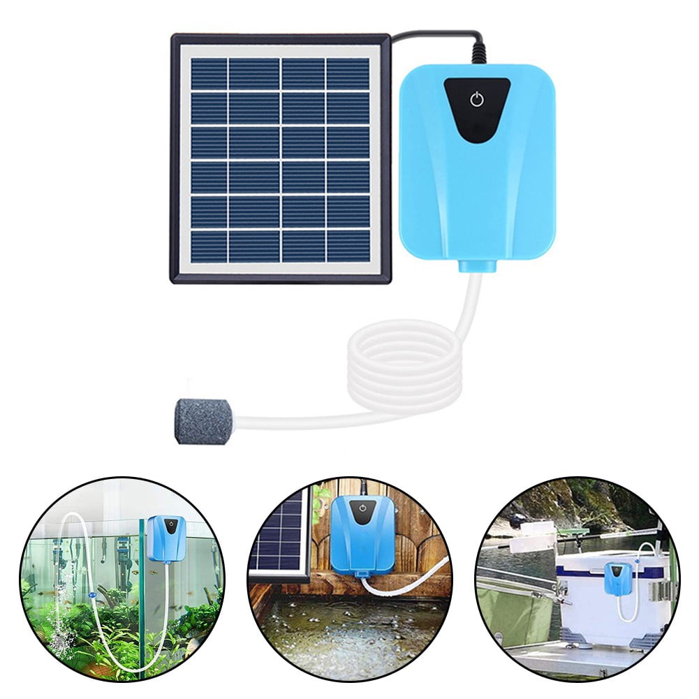 Solar Power USB Oxygen Pump | Efficient Storage & Dual-purpose Functionality