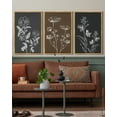 thumbnail image 5 of SHENIFY Vintage 16x24in3pcs Natural Framed Retro Floral Wall Hanging Decor Rustic Farmhouse Colorful Botanical Prints Artwork for Office Dining Room Kitchen, 5 of 5