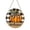 94#Orange, variant on Rustic Round Wood Welcome Sign for Front Door, Wall Hanging Farmhouse Decor for Housewarming, New Home, Porch and Fence, 15.7 inch