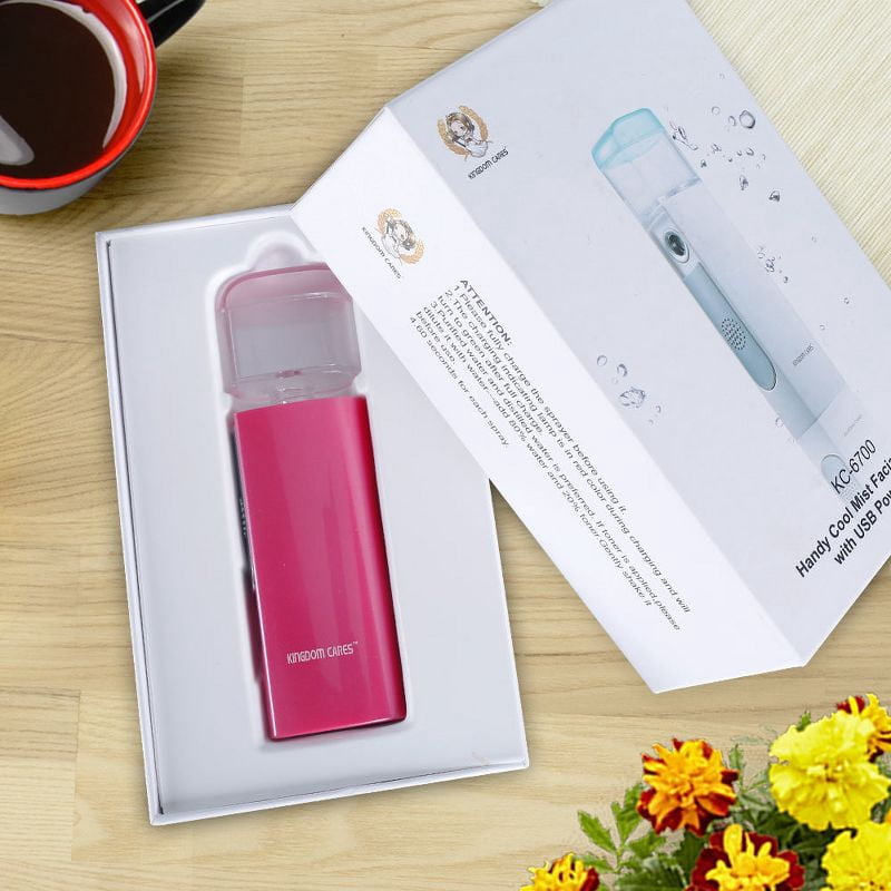 Prospera DL030-R Handy Facial Steamer Nano Cool Mist Facial Sprayer Skin Care Face Steamer Rose