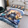 thumbnail image 3 of Cómo Entrenar a Tu Dragón 4 Conjunto de sábanas temático, trío de piezas, cómodo y amigable con la piel, diseño único, regalo de decoración para el hogar para familiares, amigos y fans, 90 cm * 190 cm, 3 of 6
