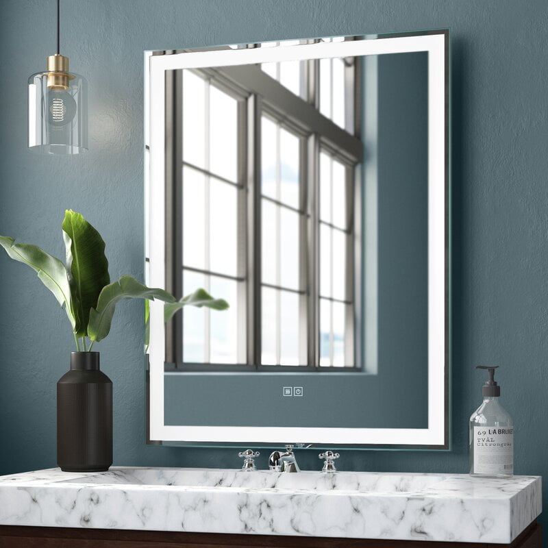 Elevens 40" x 32" Large Right Angle Smart Backlit LED Illuminated Fog