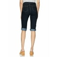 thumbnail image 2 of Rafaella Womens Size 10 Weekend Skimmer Comfort Slim Trim Lift Denim Bermuda Shorts, Dark Indigo, 2 of 2