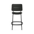 thumbnail image 4 of Amisco Sullivan 26 in. Counter Stool - Black Polyester / Black Metal, 4 of 9