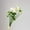 White, variant on Little Lotus Flower,Artificial Flowers Bouquet with Leaves Real Looking for Wedding Home Living Room Hotel Decorations 1Pack