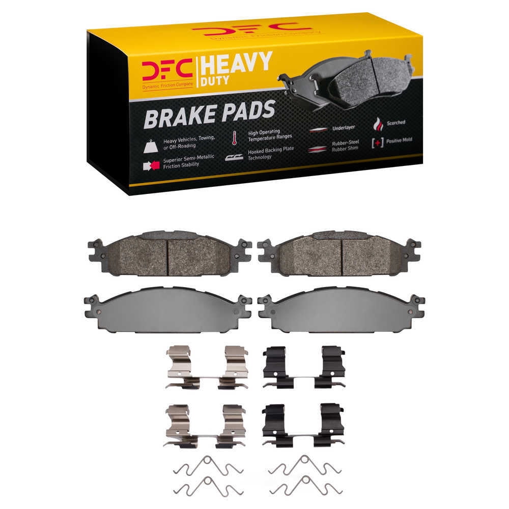 Dynamic Friction Company 1214-1508-01 DFC Heavy Duty Pads and Hardware Kit