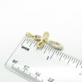 thumbnail image 3 of Sparkle Jewels 0.25 Ct Round Cut Cubic Zirconia Women Cross Pendant 14K Yellow Gold Plated, 3 of 4
