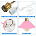 thumbnail image 3 of Plug in Wall Sconces Wall Sconce Lighting Wall Lamp with Switch for Bedside, Pink 2 Pack, 3 of 6