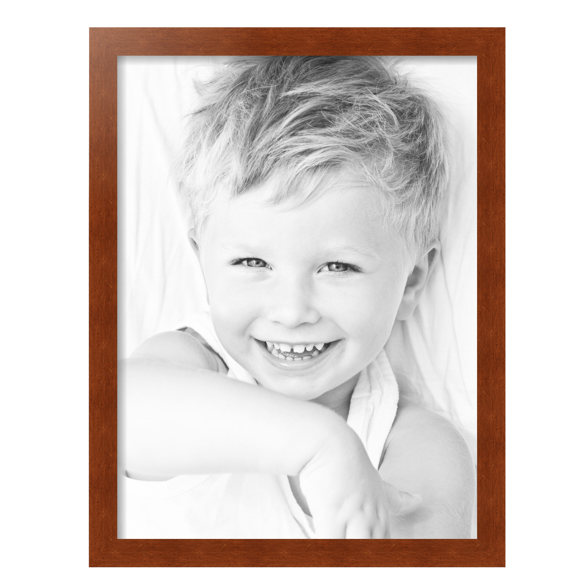 ArtToFrames 18" x 24" Walnut Picture Frame, 18x24 inch Brown MDF Poster Frame (WOM-4296), 3 Pack