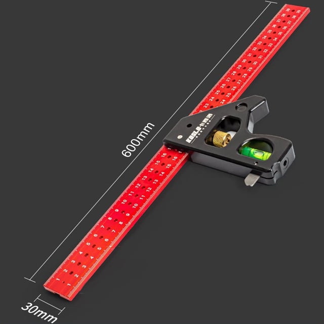 For Amateur DIYers Angle Ruler Positioner Scale Locator Aluminum Alloy Easy To Carry Easy To Store Long Movable