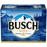 Busch American Lager Beer 30 pack 12 fl oz Aluminum Cans 4.3% ABV ...