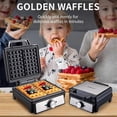 thumbnail image 2 of WaffleMaker Single Plate Two-Slice Bread Maker,Double-Sided Heating,Non-Stick Design,Suitable for F, 2 of 5