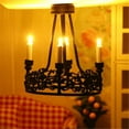 thumbnail image 2 of Chandelier Bedroom Ceiling Lamp Miniature Furniture Model Doll Houses Accessory Realistic Lighting Toy Playset 1:12, 2 of 7