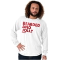 thumbnail image 3 of Xmas Bearded and Jolly Hashtag Santa Men's Long Sleeve Tee T Shirt Brisco Brands S, 3 of 6
