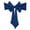 Dark Blue, variant on Ties-free Elastic Chair Back Bow Decoration - Thickened Fabric Flower Decor for Hotel Banquets, Weddings, Parties, Easy-to-install Chair Cover Accent to Elevate Event Decor, 9.84*17.72in, Pink