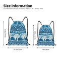 thumbnail image 2 of Bingfone Sea Underwater Animals Drawstrings Backpacks Bags for Men Women Gym Drawstrings Bag-Medium, 2 of 6