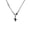 Square Box Chain Black Diamond, variant on Gemini Titanium Steel Zircon Necklace for Men and Women, European and American Light Luxury Hip-Hop Niche Design, Simple Ins Sweater Chain JewelryPersonality ,Fashion