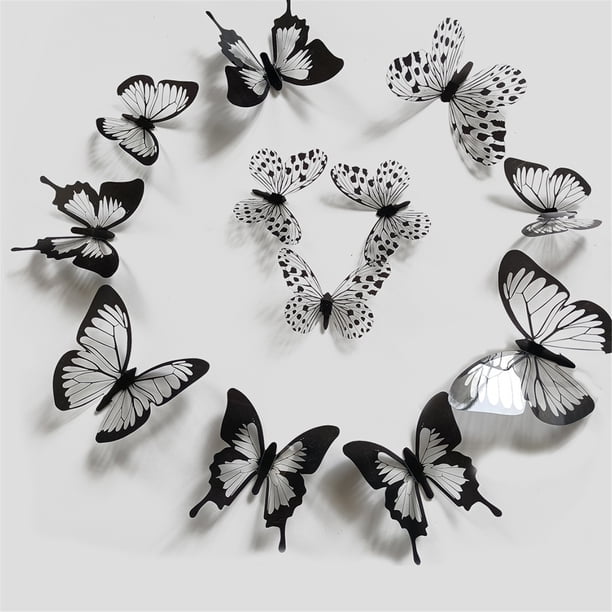 Pegatizas De Mariposa En La Pared: Calcomanías Decorativas De Arte De Pared De Vinilo Con Acentos Floral Para Decoración Del Hogar, Sala De Tar, Dormitorio Fácil De Aplicar De 5,66 € | DHgate