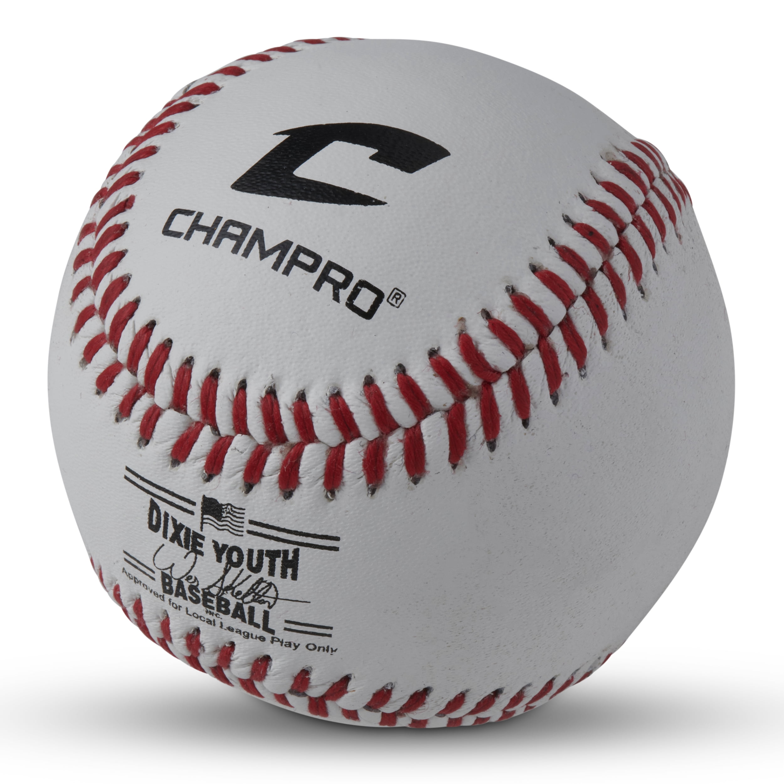 CHAMPRO Dixie League Baseball Category 3, Genuine Leather Cover, 12 Pack