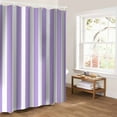 thumbnail image 5 of Purple Striped Bathroom Curtain 72 Inch Shower Curtain with Hooks, Modern Farmhouse Purple White Stripes Waterproof Polyester Bath Curtain Washable Bathtub Curtain 72''x 72'', 5 of 6
