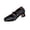 Black, variant on HomeDM Women's Block Chunky Heels Mary Jane Shoes Closed Square Toe Dress Shoes for Work Party Wedding, Brown Size 8.5