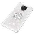 thumbnail image 4 of Funda para Xiaomi Redmi Note 9S/Note 9 PRO con Brillo Líquido Flotante, Purpurina, Parachoques y Anillo Giratorio Soporte, 4 of 5