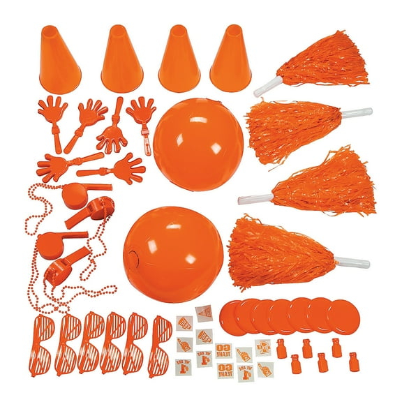 Bulk 50 Pieces School Spirit Assortment - Orange