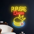 thumbnail image 2 of Handmadetneonsign Pupusas Queen Neon Sign, Pupusas Wall Art Decor, El Salvador Restaurant Wall Decor, 2 of 5