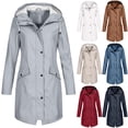 thumbnail image 2 of CEHVOM Veste Imperméable Coupe-Vent à Capuche pour Femmes, 2 of 5