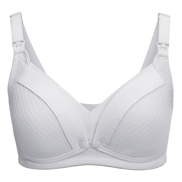Gibobby Brasier Mujer sin Varilla Sujetador de lactancia para mujer ropa interior de maternidad de leche de algodon sujetador comodo de algodon para Plata de plata 90B Walmart en linea