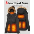 thumbnail image 6 of Forievic Graphene Heated Jacket for Women, Large Capacity Battery Pack, Waterproof, Windproof, USB Charging, Ideal for Outdoor Camping Skiing, 6 of 6