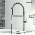 thumbnail image 5 of VIGO Edison Pro 20 in. Single Handle Pull Down Sprayer Kitchen Faucet in Stainless Steel-VG02052ST, 5 of 15