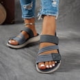 thumbnail image 3 of Dakaela Womens Orthopedic Sandals Comfortable Arch Support Slip on Slides Open Toe Soft Sole Summer Beach Casual Walking Shoes Size 7, 3 of 8