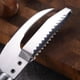 thumbnail image 2 of Rallador de escamas de pescado de acero inoxidable, cuchillo para el vientre de pescado, raspador de escamas de pescado dos en uno multiusos, herramienta para quitar y matar escamas de pescado, 2 of 2