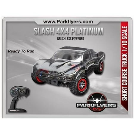 ParkFlyers 6804R Traxxas 1-10 Slash 4x4 Platinum Brushless ARR LCG GTR