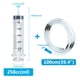 thumbnail image 1 of Jeringa reutilizable de gran capacidad, bomba de medición con manguera de 50cm y 100cm, inyector de succión lavable de tinta para aceite y agua fluida, 550-100 ml, 1 of 5