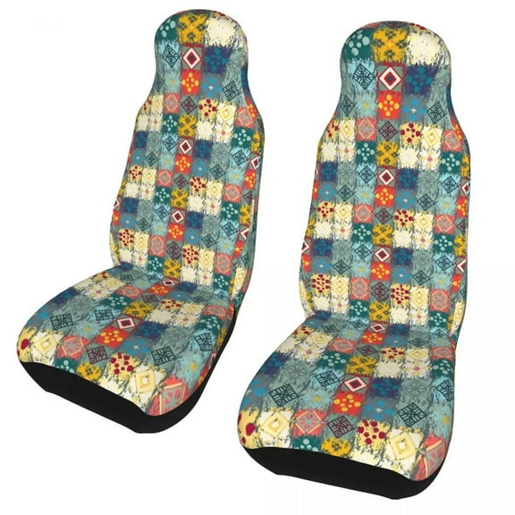Bohemian Universal Car Seat Cover Four Seasons AUTOYOUTH Hippie Mandala Paisley Boho Seat Covers Polyester Seat Protector