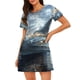 thumbnail image 1 of Fotbe Fantasy Swan Yacht Design Bata de Dormir para Mujer con Estampado, Camisón de Algodón de Manga Corta, Ropa de Dormir Casual, 1 of 6
